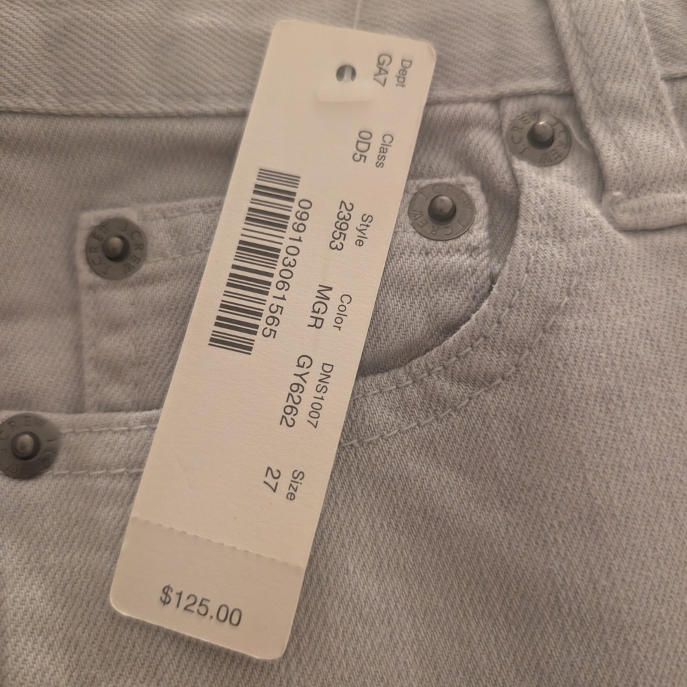 NWT J. Crew Light Chopped Matchstick Straight Jeans - Picture 8 of 9